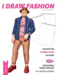 Plus Size Men Sketchbook cover 100 Professional Figure Templates for Fashion Designers &ndash; Plus Size Men