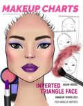 face chart asian model inverted triangle &ndash; Inverted Triangle Face Shape Makeup Chart - Asian Model