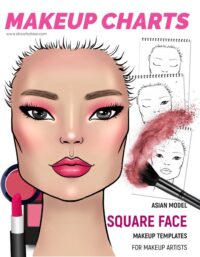 face chart asian model square &ndash; Asian Model- Square