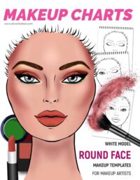 face chart white model round &ndash; White Model- Round