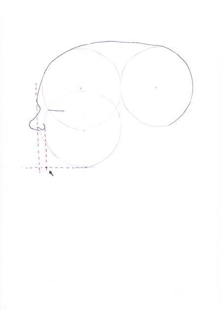 how to draw profile face step 06 &ndash; face, hairstyle, profile, sideways face &ndash; How to draw a profile