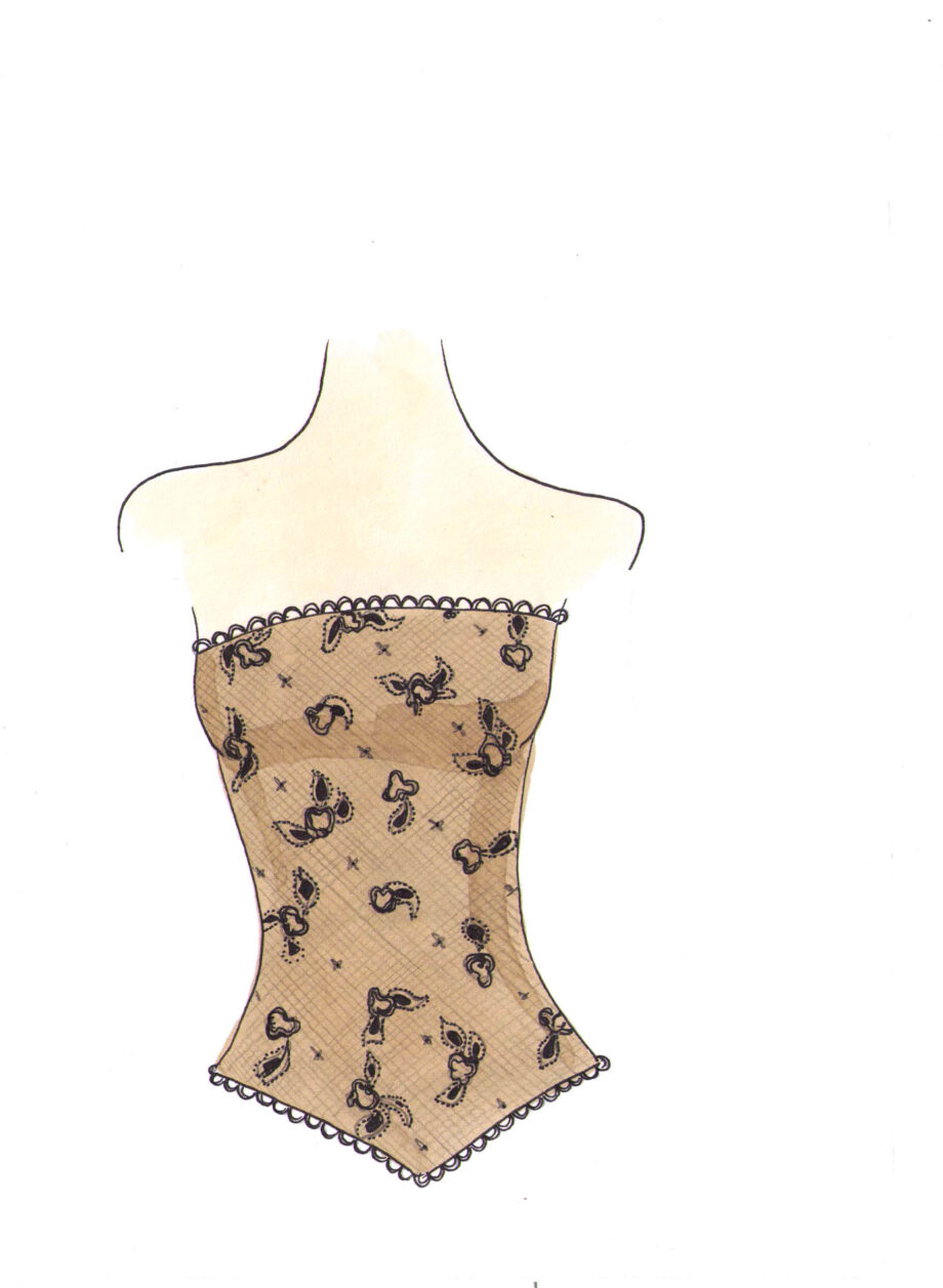 st9 &ndash; chiffon, corset, fabric, lace, transparent fabrics &ndash; How to draw lace