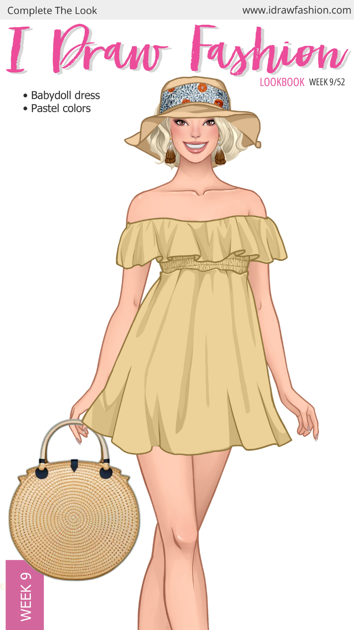lookbook 9 3 &ndash; babydoll, challenge, contest, cute, fashion illustration, lookbook &ndash; Week 9 /52 -Babydoll