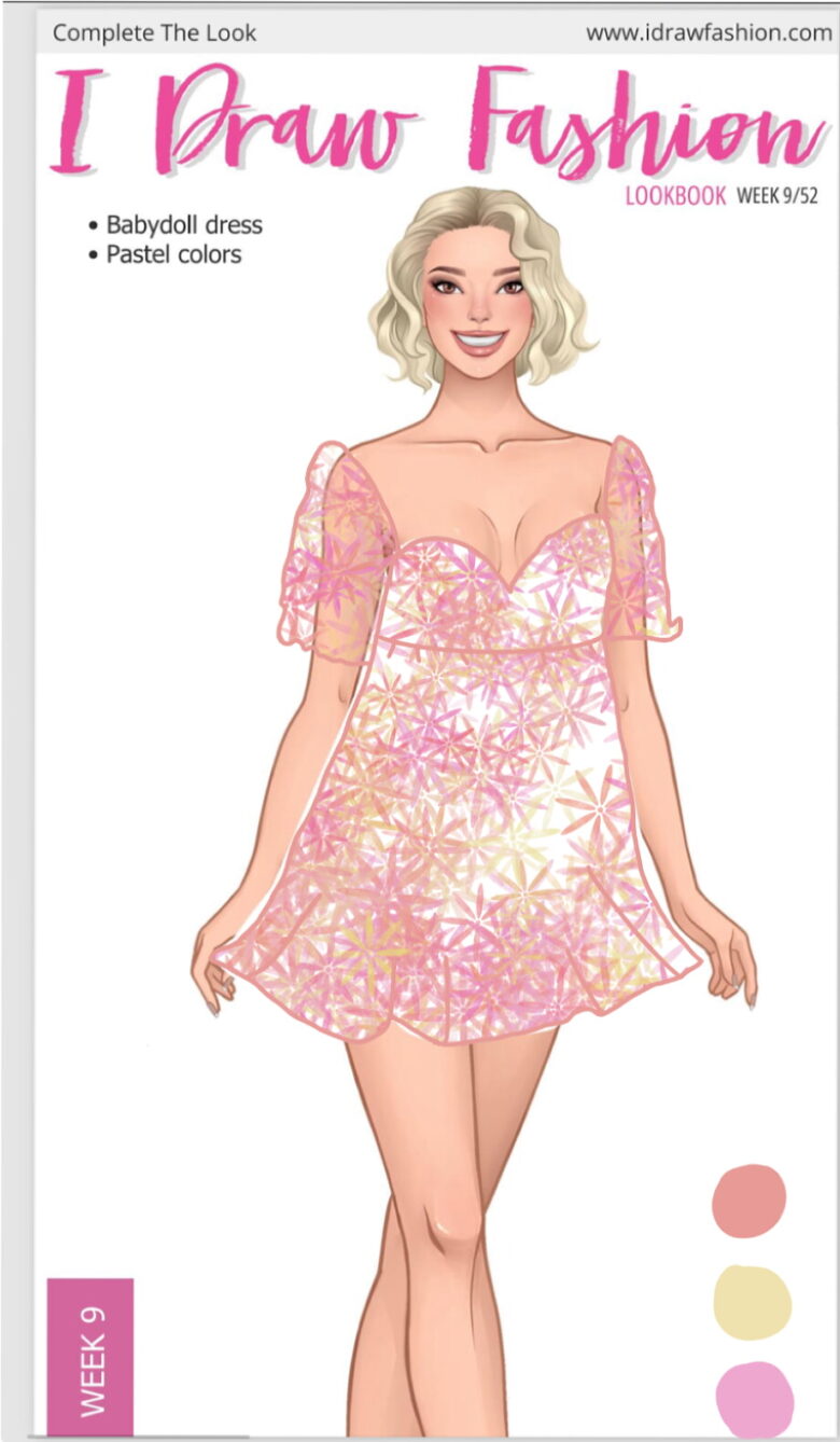 anna burns 2 &ndash; babydoll, challenge, contest, cute, fashion illustration, lookbook &ndash; Week 9 /52 -Babydoll