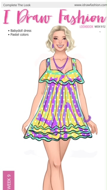 daisy 3 &ndash; babydoll, challenge, contest, cute, fashion illustration, lookbook &ndash; Week 9 /52 -Babydoll