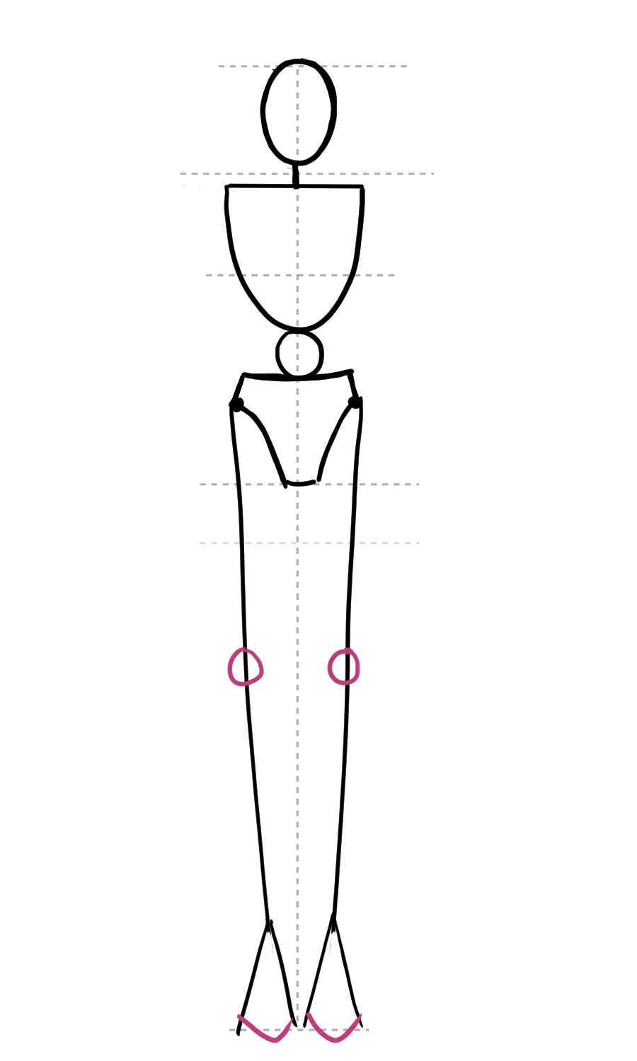How To Draw the Fashion Figure step 10 &ndash; croqui, fashion figure, proportions &ndash; How to Draw a Fashion Figure for Beginners