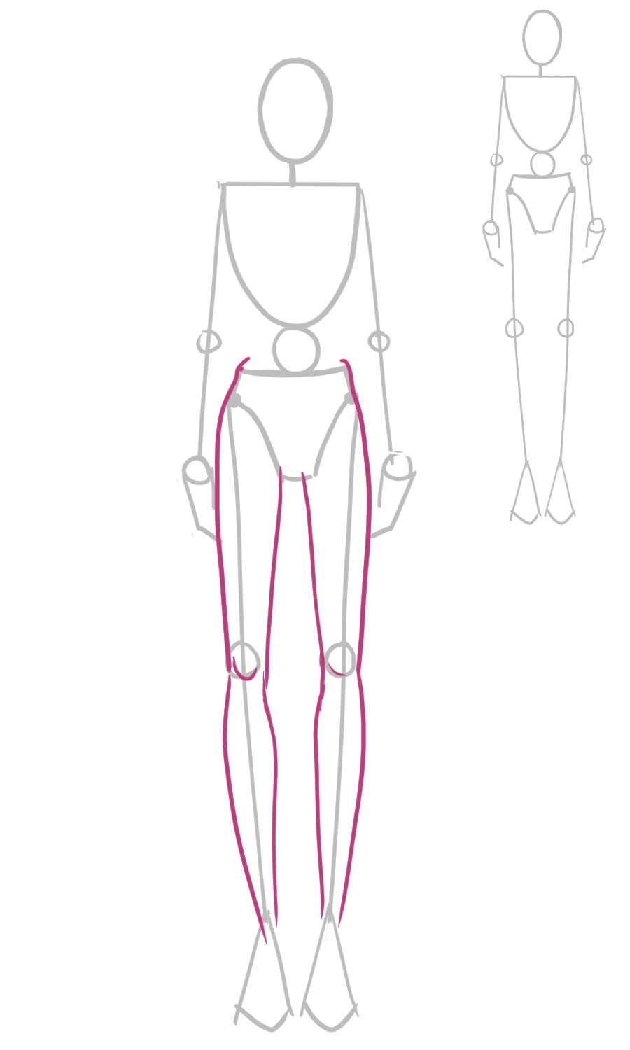 How To Draw the Fashion Figure step 13 &ndash; croqui, fashion figure, proportions &ndash; How to Draw a Fashion Figure for Beginners