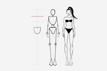 How to draw a fashion figure for beginners - step-by-step tutorial