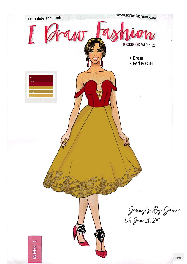 Jamie – Week 1/52 - Red and Gold