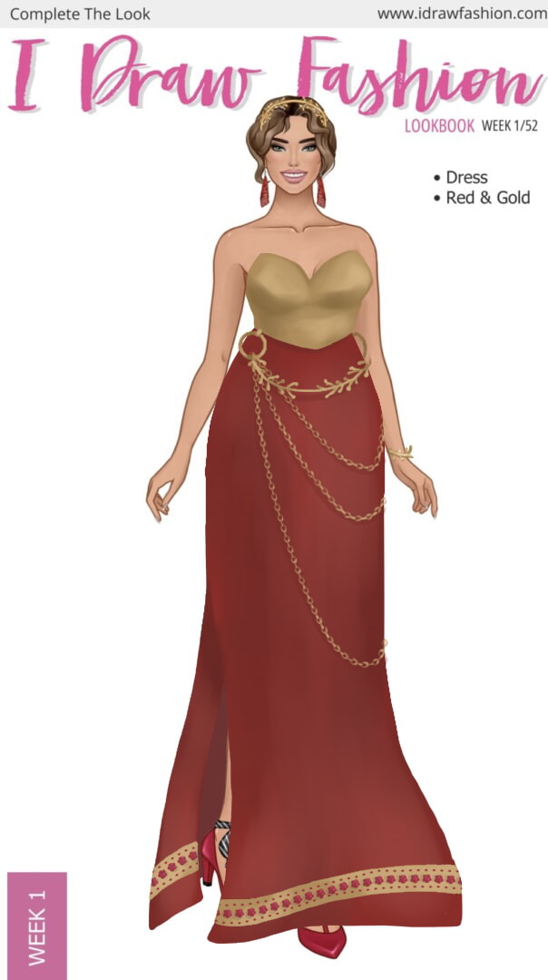 Rachel – Week 1/52 - Red and Gold