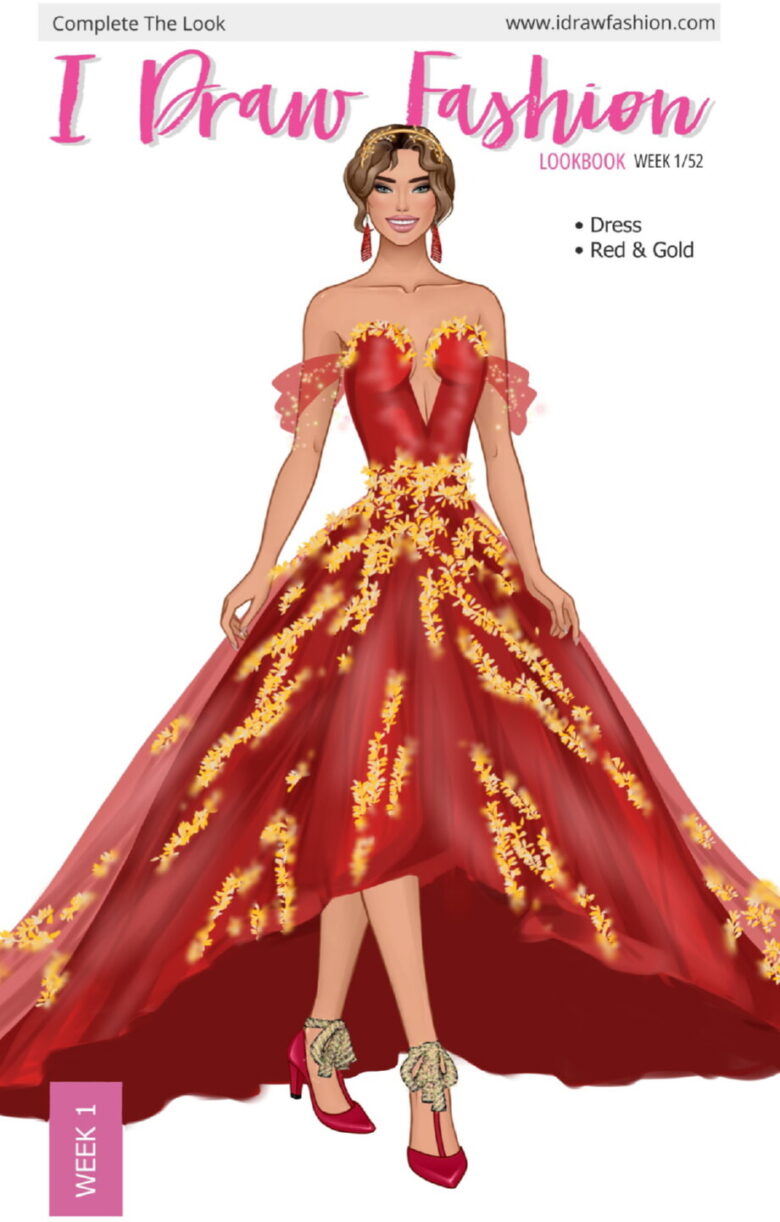 Rylie – Week 1/52 - Red and Gold