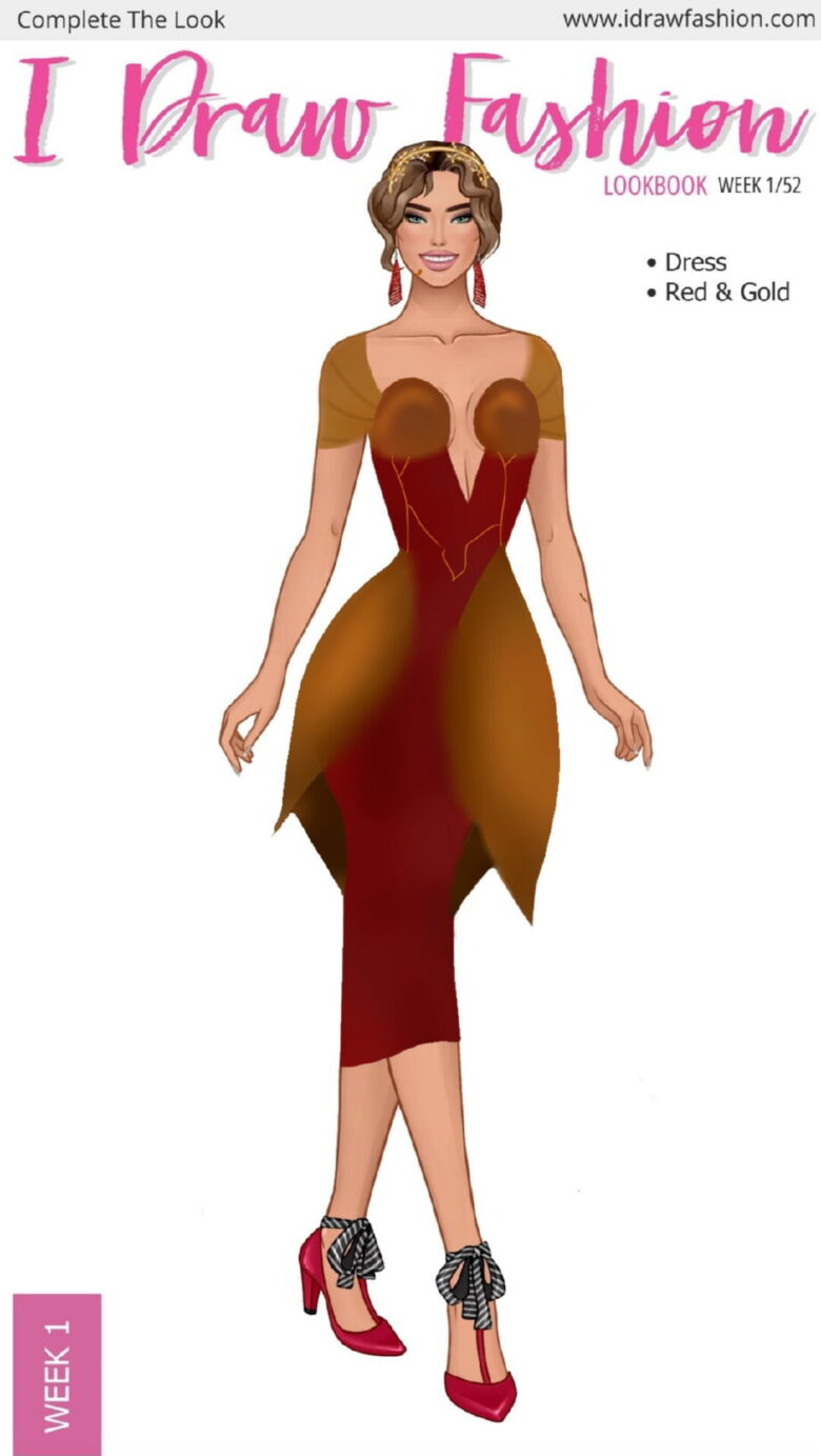 Saanvi – Week 1/52 - Red and Gold