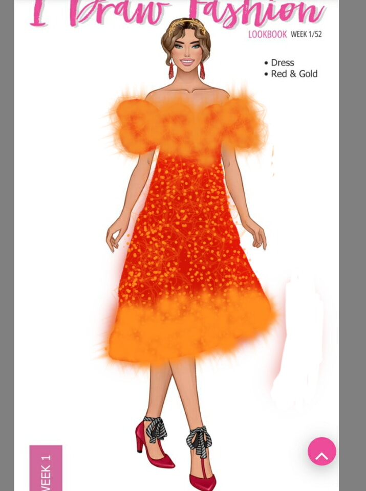 Saniya – Week 1/52 - Red and Gold