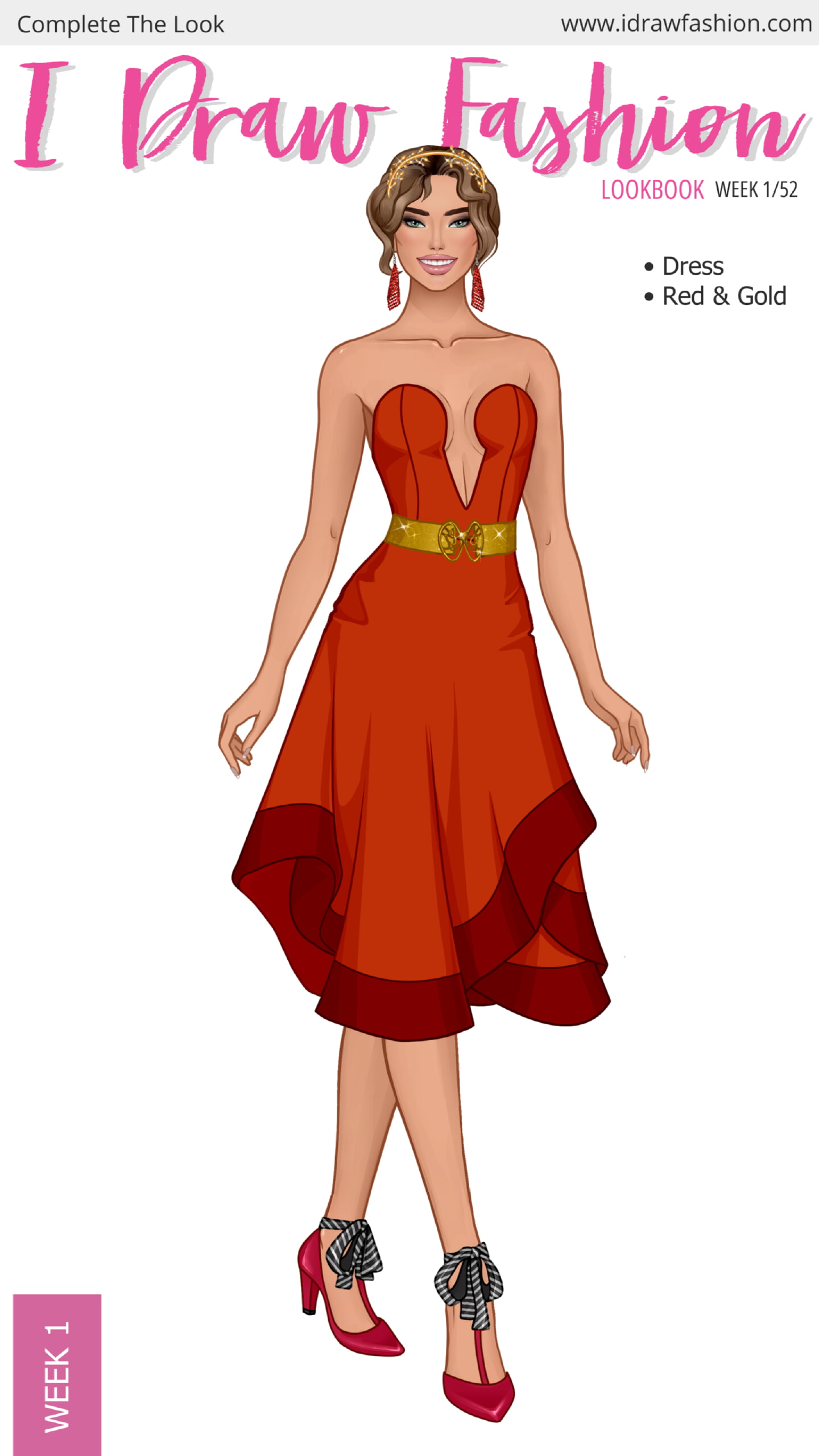 lookbookl13 – Week 1/52 - Red and Gold