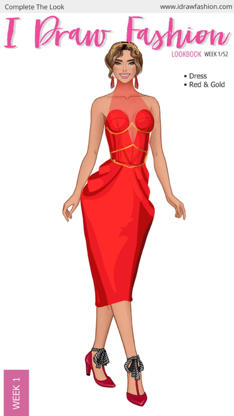vidhi – Week 1/52 - Red and Gold